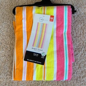 NWT Striped Beach Towel